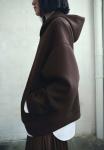 Толстовка Mango Zip-up sweatshirt, Brown - фото 4