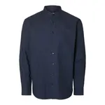 Рубашка Selected Leo Heather Regular Fit, синий - фото