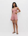 Шорты открытого кроя Pull&Bear розового цвета - фото 3