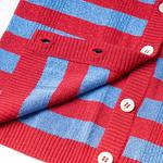 Кардиган детский Gucci, красный / синий - фото 4