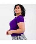 Плавательный топ Adele больших размеров Calypsa, фиолетовый - фото 2