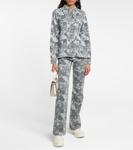 Расклешенные джинсы с принтом Ganni, Brunnera Blue - фото 2