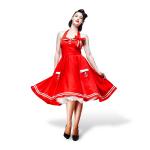 Платье в стиле рокабилли Motley красное - фото