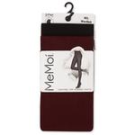 Колготки Control Top solid microfiber, 2 шт Memoi, Wine Black - фото