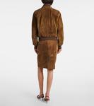 Замшевая куртка-бомбер Tom Ford, Pecan - фото 3