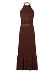 Платье крючком TWINSET, коричневый - фото