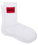 Носки женские Hugo с логотипом 2 пары, белый - фото 3