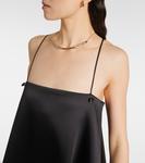 Атласное макси-платье Róhe, черный - фото 4