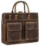 Портфель Bagan, натуральная кожа, коричневый - фото 3