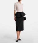 Вязаный поло из шерсти с рубчиками Plan C, Baby Pink - фото 2