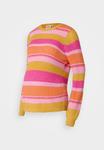Джемпер OLMALMI STRIPE O NECK ONLY MATERNITY, розовый - фото 3