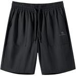 Шорты карго мужские CAMEL, черные - фото