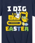 Футболка с принтом "I Dig Easter" для мальчиков Hybrid, синий - фото 3