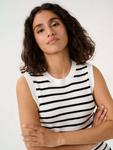 Топ-жилет Lilybeth в полоску KAFFE, White/Black - фото 4