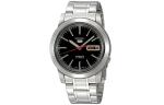 SEIKO Часы Men's 5 Watch, Black Dial - фото