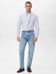 Футболка Kodak Cotton Regular Fit в полоску Mango, Pastel Blue - фото 2
