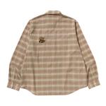 Рубашка BAPE x Sean Wotherspoon Embroidery Check Shirt, Beige - фото 2