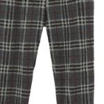 Брюки Dimitri из флиса в клетку, темно-угольные Burberry, темно-серый - фото 6