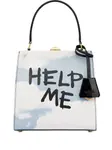 Сумка-тоут Help Me Moschino, синий - фото