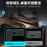 Угловой компьютерный стол Aolunfute L-образный 120x80 см, игровой, для дома, учебы, офиса, кремово-белый, левосторонний, без полок - фото 5