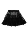 Marni Kids ярусная юбка, черный - фото