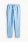 Джоггеры из смеси льна H&M, голубой - фото 3