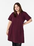 Платье Zizzi MIT KRAGEN UND V-AUSSCHNITT, Winetasting/Bordeaux - фото 2