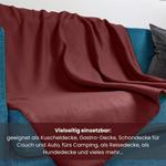 Флисовое одеяло wometo, 130x160 см, бордо - фото 4