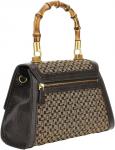 Сумка GUESS Stephi Bamboo Flap Brown Logo One Size - фото 4