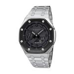 Часы Casio G-Shock Analog-Digital 2100 Series, арт. GA-2100-1A1, серебристый/черный/черный - фото
