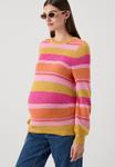 Джемпер OLMALMI STRIPE O NECK ONLY MATERNITY, розовый - фото 2
