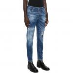 DSQUARED 2 Джинсы Dsquared2 с эффектом потертости и принтом в виде брызг краски - фото 6