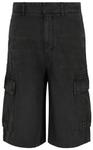 Джинсовые шорты-карго Givenchy с вышивкой, черные - фото