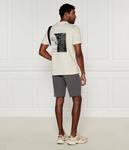 Футболка мужская Boss Green с логотипом бренда, экрю - фото 2