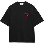 Футболка с аппликацией MSGM, черный - фото