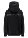 Толстовка Balenciaga Nano Bb из хлопка, черный - фото 2