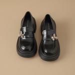 ZHR Женские лоферы черно-белые - фото 10