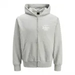 Толстовка Jack & Jones Prime full zip, серый - фото