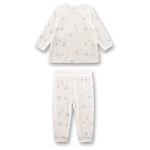 Детская пижама длинная 222174 - пижамы Sanetta, белый - фото