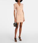 Вязаное мини-платье Balmain, Beige Rose - фото 2