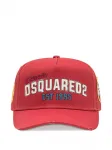Бейсболка с логотипом и эффектом потертости DSQUARED2, красный - фото