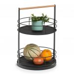 Поднос, двухступенчатый Zeller Present, черный - фото 2