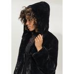 Пальто Urban Classics Hooded Teddy, черный - фото 3