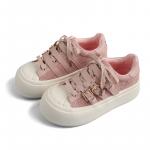 Кроссовки DOLIN COLLECTION Skateboarding Shoes Women's Low-top, черный/розовый - фото 15