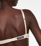 Сатиновый бюстгальтер с косточками Miu Miu, Sabbia - фото 5