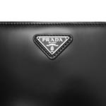 Миниатюрная кожаная женская сумка черная PRADA - фото 7