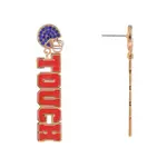 Серьги в виде футбольных мячей Hallmark, red - фото 4