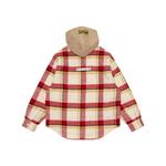 Рубашка By *A Bathing APE Check pattern Hooded Jacket Aape, серый - фото 7