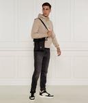 Толстовка мужская Calvin Klein Jeans с логотипом и капюшоном, бежевый - фото 2