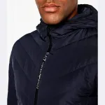 Пуховик стандартного кроя Ea7, синий - фото 4